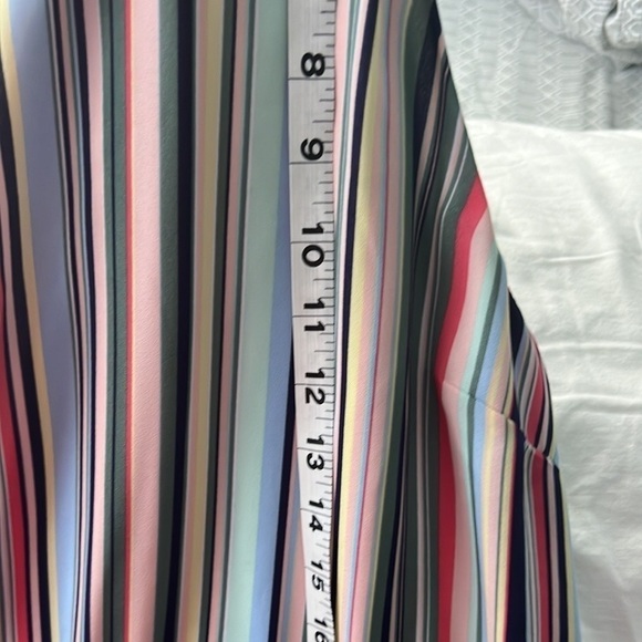⭐️Decree,Soft Slimming Vertical Striped Dress, Adorable!Double-Button Closure, S - Picture 11 of 12